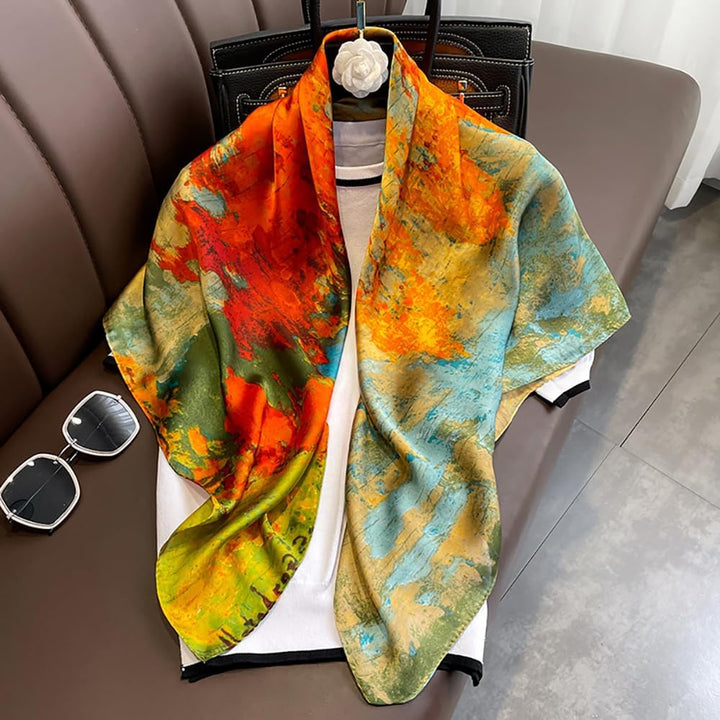 Aveline | Silk-Touch Statement Scarf