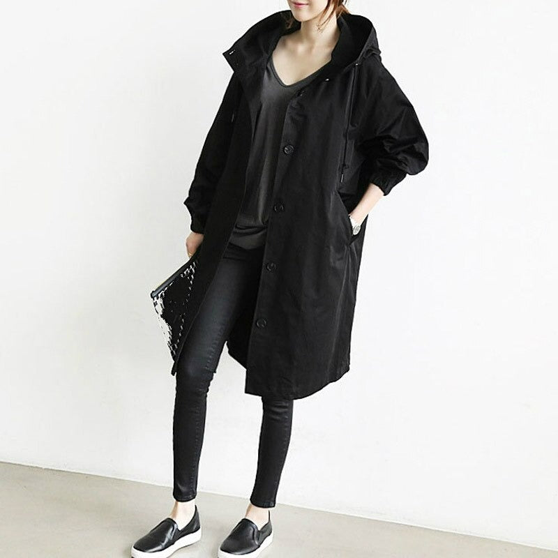 Elena | Hooded Trench Coat