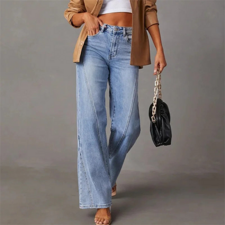 Leah - High Waisted Wide Leg Jeans