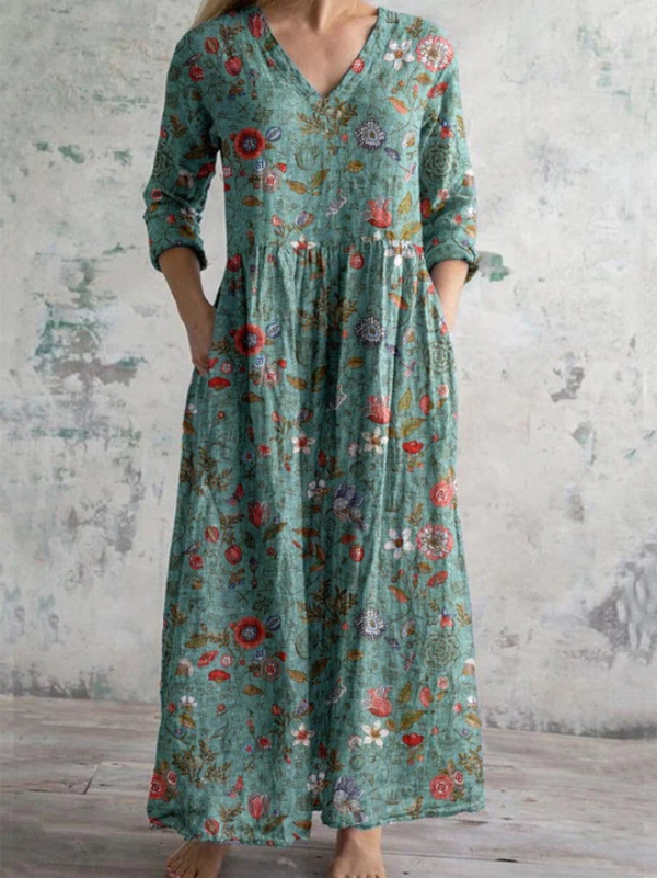 Sophie | Maxi dress with vintage floral print