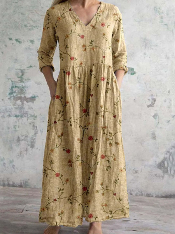 Sophie | Maxi dress with vintage floral print