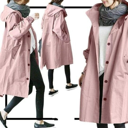 Elena | Hooded Trench Coat