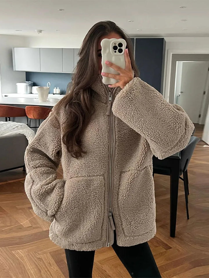 Kaja | Cozy Teddy Coat