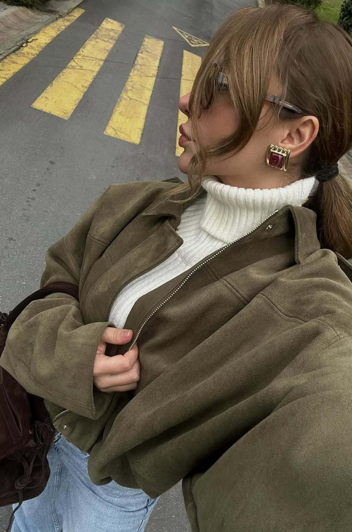 Ziva Suede Jacket | Luxe Texture, Effortless Fit