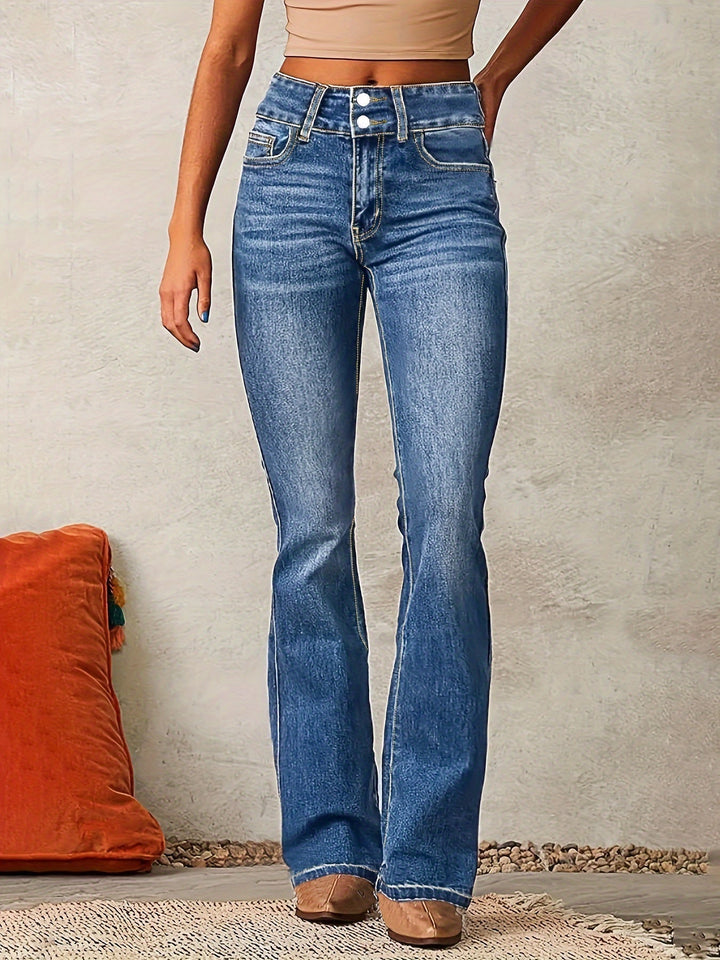 Melanie | High Waisted Flared Jeans