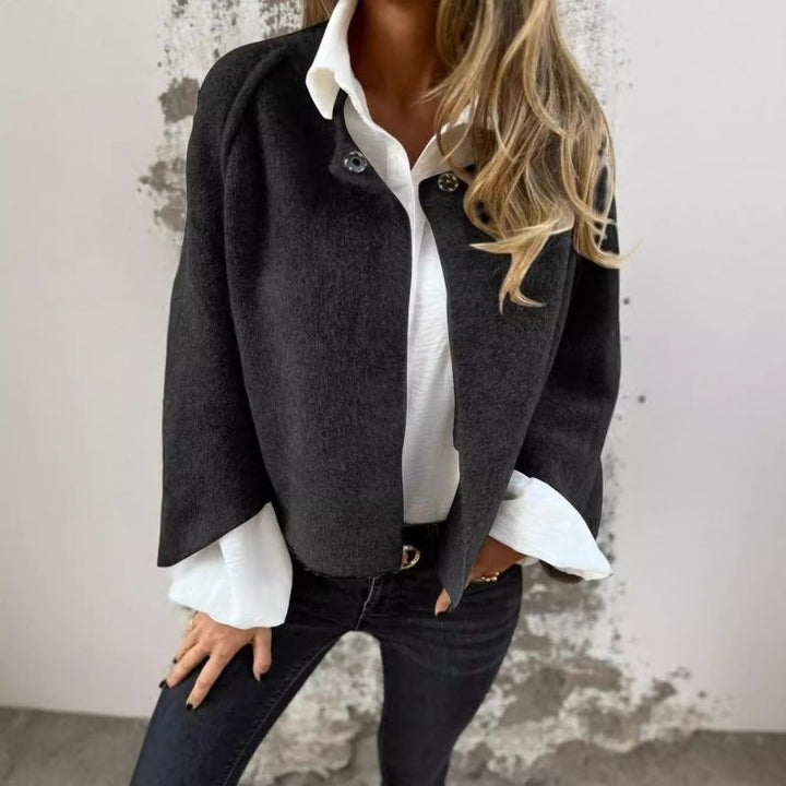 Debbie - Coat with Round neck and Long Sleeves